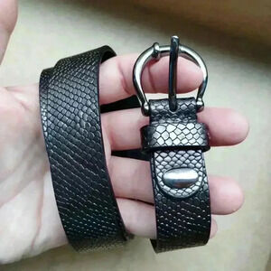 NWT Peserico exotic leather belt women sz 95 with dust bag